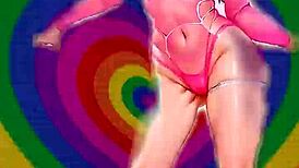 Ai ahegao dance with ripped clothes in Mizuryu Kei style?