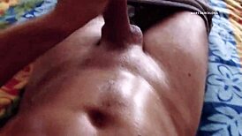 Gay solo jerking off with huge cumshots