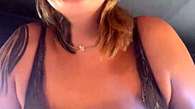 training at the gym with my tits out, truckers honking at my sweaty ass got me so horny, from ass to wet pussy 😈