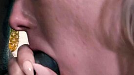 Kabrina's first doggystyle breeding creampie with anal rimming and ass eating