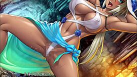 I am watching taimanin rpgx scene 73 english subbed