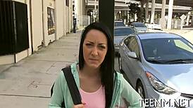 Sabrina banks, a legal teen, fucks for cash