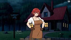 tomboy masturbates in hot forge hentai game