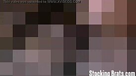 Sasha and Monica Lick Feet in Sexy Stockings