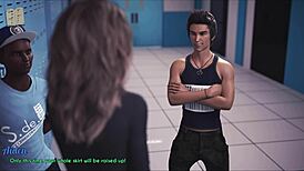 A wife and stepmother play a game together