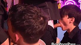 Naughty Twinks In Bold Group Orgy With Facials