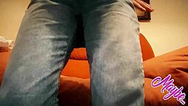 close up of cute asian brunette fingering wet pussy