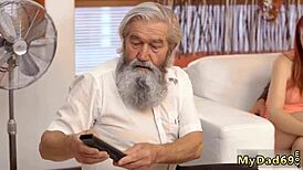 Redhead Teen Practices Huge Dick with Older Gentleman in Unexpected Encounter