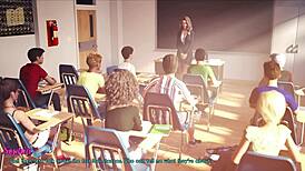 A wife and stepmother play a game together