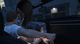 Yo, GTA 5 character scores with a hot hooker online