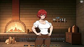 tomboy masturbates in hot forge hentai game