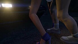 Yo, GTA 5 character scores with a hot hooker online