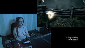 Naked playthrough of alan wake part 10 featuring a brunette bbw with big natural tits.