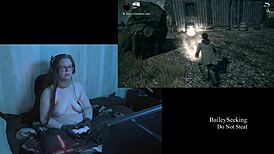 Naked playthrough of alan wake part 10 featuring a brunette bbw with big natural tits.