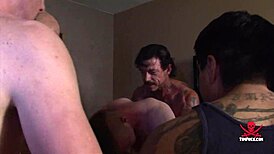 Five Guys Pound That Manwhore!