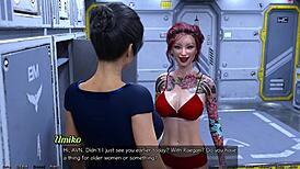 Stranded in space, big tits milf chats dirty