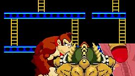 Bowser and Donkey Kong dominate Mario bareback
