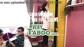 Nerdy stepsiblings clash in kinky Asian taboo play