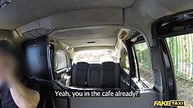 Fake Taxi Horny Couple Bangs in Backseat POV