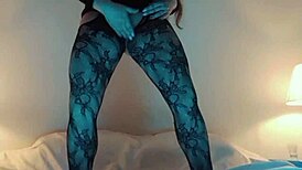 Latina stepmother sucks two cocks