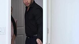 Korean Babysitter Finds Hidden Camera and Seduces the Sneaky Watcher