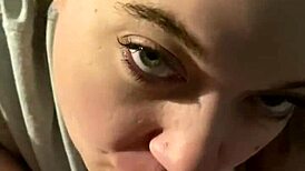 late night blowjob on porch 1