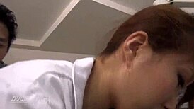 Japanese Big Tits Bounce in Dental Office Scene