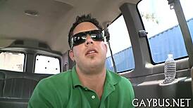 The slutty gay fellow eagerly sucks cock in a passionate blowjob scene.