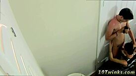 I’m so into this raw gay fuck with two boys filming their bareback action.