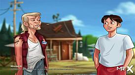 Sagra do verão no celeiro treme com rabo grande de hentai anime e2 36