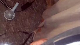 Chilling alone at the studio with this bad slut and her big cock.