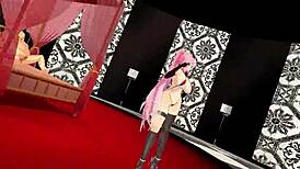 luka bo peep flaunts big tits in hentai sex. anime babe gets wild with boobs! 😍