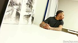 Big Dicked Employee Fucks Mature Sara Jay In Cowgirl Position While She Sucks His Huge Black Cock Wearing Heels For A Raise