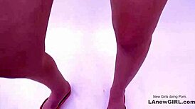 Beautiful New Brunette Stars in Group Sex with Photographer