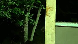 late night blowjob on porch 1