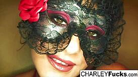 Charley Chase in Lingerie and Stockings for Solo Masturbation