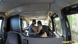 Fake Taxi Horny Couple Bangs in Backseat POV