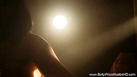 Exciting Indian Dance Moves Performed By Brunette Woman In Traditional Attire