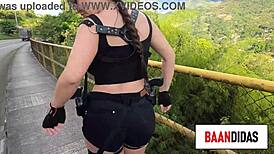 Horny Cosplayer Walks Alone Craving Big Cocks in Public