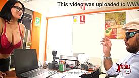 Latina Brunette Rides Casting