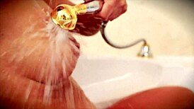 nicole vice masturbates in golden shower peeing