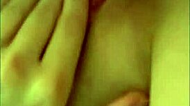 Step Sister Licks Brother's Cock Close-Up