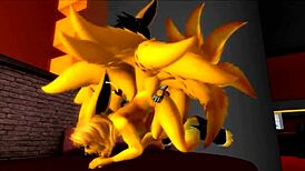 Blackheart and Kitsune's erotic cartoon with Rox