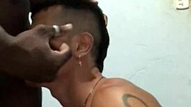 that novinho with his massive black cock pounded me bareback in intense gay action 😈💦