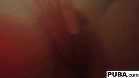 Busty blonde brett rossi masturbates in hot bath getting horny