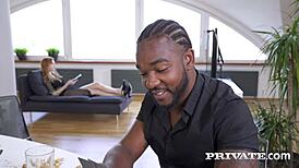 hey, watch red belle claire take that white cock in her double penetration private session