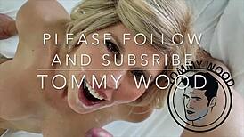 Blonde Anal Whore in Latex Suit With Butt Plug Fucked Hard