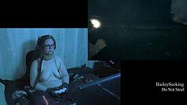 Naked playthrough of alan wake part 10 featuring a brunette bbw with big natural tits.
