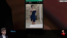 stepmom's hidden charm under the table in public setting