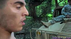 Military men engage in hunky gay activities